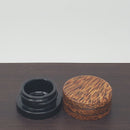 9ml Black Glass Container with Red Palm Top by PhattPiggie