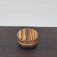 9ml Black Glass Container with Zerbrawood Top by PhattPiggie