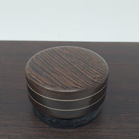 9ml Black Glass Container with Wenge Black Top by PhattPiggie
