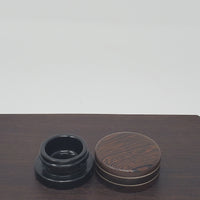 9ml Black Glass Container with Wenge Black Top by PhattPiggie