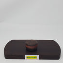 9ml Black Glass Container with Wenge RedTop by PhattPiggie