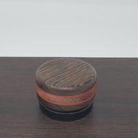 9ml Black Glass Container with Wenge RedTop by PhattPiggie