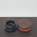 9ml Black Glass Container with Wenge RedTop by PhattPiggie