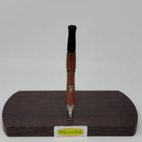 8mm OD Dynavap Stem in Cocobolo w/Philippine Ebony Mouthpiece & Inlay work By Aezhenn Wood