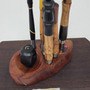 Dynavap stand in Red Narra Root w/ Acrylic inlay by Aezhenn Wood