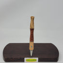 8mm OD Dynavap Stem in Spalted Beech/Red Narraa w/ Ebony Accent/Turquoise Inlay by Aezhenn Wood