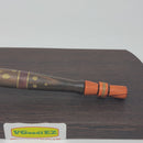 8mm OD Custom Dynavap Stem/Pipe in Macassar Ebony w/ Red Narra Mouthpiece/ Purple Narra Pipe & Bronze Inlay by Aezhenn Wood