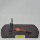 8mm OD Custom Dynavap Stem/Pipe in Cocobolo w/ Wenge Mouthpiece/Pipe & Acrylic Inlay by Aezhenn Wood