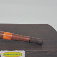 8mm OD Custom Dynavap Stem/Pipe in Cocobolo w/ Wenge Mouthpiece/Pipe & Acrylic Inlay by Aezhenn Wood