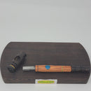 8mm OD Custom Dynavap Stem/Pipe in Mangkono w/ Wenge Mouthpiece/Pipe & Rasta Inlay by Aezhenn Wood