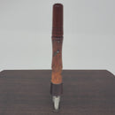 8mm OD Dynavap Stem in Purple Narra/Amboyna Burl w/ Red Narra Mouthpiece & Turquoise Inlay MP By Aezhenn Wood