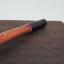 8mm OD Custom Dynavap Stem/Pipe in Red Narra Roots w/ Mother of Pearl Inlay / Blackwood Mouthpiece / Red Narra Roots Pipe w/ Mother of Pearl Inlay by Aezhenn Wood