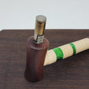 8mm OD Custom Dynavap Stem/Pipe in Curly Maple w/ Acrylic Inlay / Purple Narra Mouthpiece / Purple Narra Pipe by Aezhenn Wood