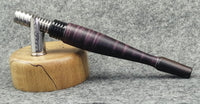 Classic Porky in Black Grape Curly Flame Tiger Maple w/ Black Finned Hot End by PhattPiggie