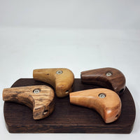 Handmade in the Southeast United States these are made to fit normal Auber and Cannabis Hardware coils. May work with others if modified.

Hickory has a big range of color and grain which is why we took a special photo of those. If you have preference on the color variation you can request in the order notes and we will do our best to accommodate.

*Requires Alan wrench to install to coil. Not included.