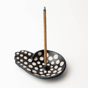 Handmade Ceramic Incense Holder Hand Shaped by Luna Sundara