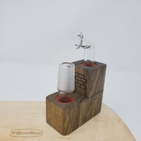 The smallest and lowest-priced device has been redesigned based on customer feedback. The Flip Brick is available in Walnut, Cherry, Rock Maple, and Black Limba, and is a direct WPA for all your water or J-hook needs. Designed to sit upright to store or load, the device flips to attach to your glass.