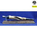 Half Open Twist in Spalted Beech with Blackwood Mouthpiece and Black Glass Insert by PhattPiggie