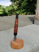 Classic Bulge Shorty in Cross Cut and Laminated Red Palm/Blackwood by PhattPiggie