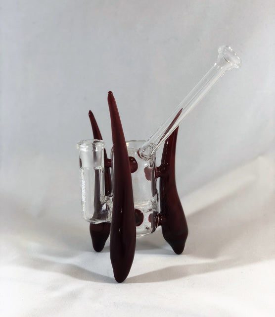 This inline Rig by Goo Roo Glass is set up with triple horns. 14 mm female joint. Made in the USA!!!



** This product is individually handmade by the same or different glass blower and there may be a variation in size of product. There could also be a variation in the logo size, placement, and color…