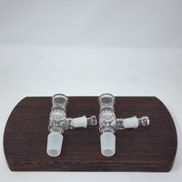 These Injector Chambers work with all injector style ball units on the market including the DC Elev8R, TiTi, Pinky, B0, B1, B2, Lethal Injector, Hot Rod, Terp Torch, Qaromashop (some have reported fitment issues with the Taroma lite but the others seem to work) and others.