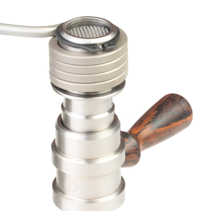 The B-Zero is the latest iteration of the "B" series of heads. This time, it is a single piece "ball" device inspired by the different DIY devices appearing in the community, namely the DIY device put together by "secreagent" which involved the CH 18mm posts and a 16mm coil.

CH removed the machined screen (extra mass) and replaced with a second 5/8 double weave screen located directly below the coil. They also increased the mass to fit one of our 20mm Flowerpot coils.
