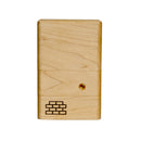 The Sticky Brick Junior is our butane-powered portable. Measuring 4.5 inches tall, 3 inches wide, and 1 inch thick, it will fit right in your pocket or bag to take on the go. The protective cap secures with the same extra-strong, rare earth magnets that we use in all of our devices. As with all of our Sticky Bricks, the wooden body and the glass are worked by hand right here in our workshop.