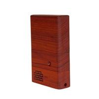 The Sticky Brick Junior is our butane-powered portable. Measuring 4.5 inches tall, 3 inches wide, and 1 inch thick, it will fit right in your pocket or bag to take on the go. The protective cap secures with the same extra-strong, rare earth magnets that we use in all of our devices. As with all of our Sticky Bricks, the wooden body and the glass are worked by hand right here in our workshop.