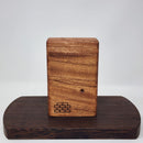 The Sticky Brick Junior is our butane-powered portable. Measuring 4.5 inches tall, 3 inches wide, and 1 inch thick, it will fit right in your pocket or bag to take on the go. The protective cap secures with the same extra-strong, rare earth magnets that we use in all of our devices. As with all of our Sticky Bricks, the wooden body and the glass are worked by hand right here in our workshop.