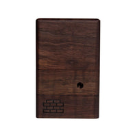 The Sticky Brick Junior is our butane-powered portable. Measuring 4.5 inches tall, 3 inches wide, and 1 inch thick, it will fit right in your pocket or bag to take on the go. The protective cap secures with the same extra-strong, rare earth magnets that we use in all of our devices. As with all of our Sticky Bricks, the wooden body and the glass are worked by hand right here in our workshop.