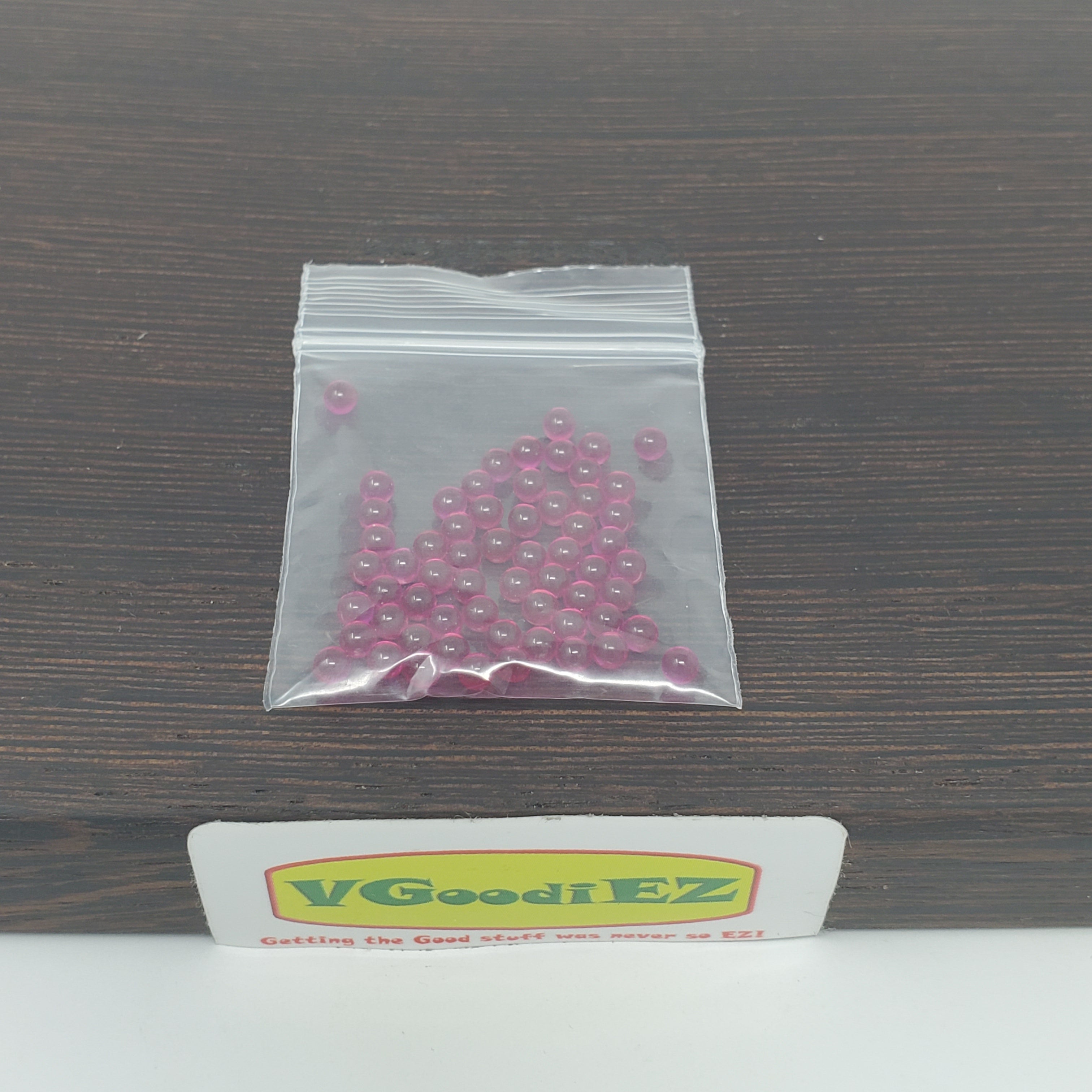Now 20% more Ruby's for the same low price!

These 3mm Ruby (Lab Created) beads / balls / spheres have a number of different purposes being used in both heat sink vaporizer tech as well as glass mouthpiece cooling tech

Pouch is filled with ~6.5g of beads or more. 110-120 3mm ruby beads