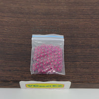 These 4mm Ruby (Lab created) beads / balls / spheres have a number of different purposes being used in both heat sink vaporizer tech as well as glass mouthpiece cooling tech.

Pouch is filled with ~10g of beads or more. 60-70 4mm Ruby beads.