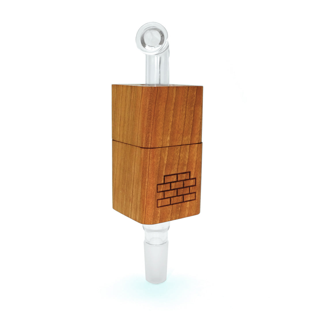 The Twist by Sticky Brick Labs is a versatile thermal extractor that can be butane torch-powered or used with a heated injector to pair with your favorite water piece.

The Twist is proudly Hand Made in the USA here in North Carolina. The lumber is sourced locally from vendors that prioritize sustainability and top quality. Our glass parts are made in-house using the highest quality scientific German glass.