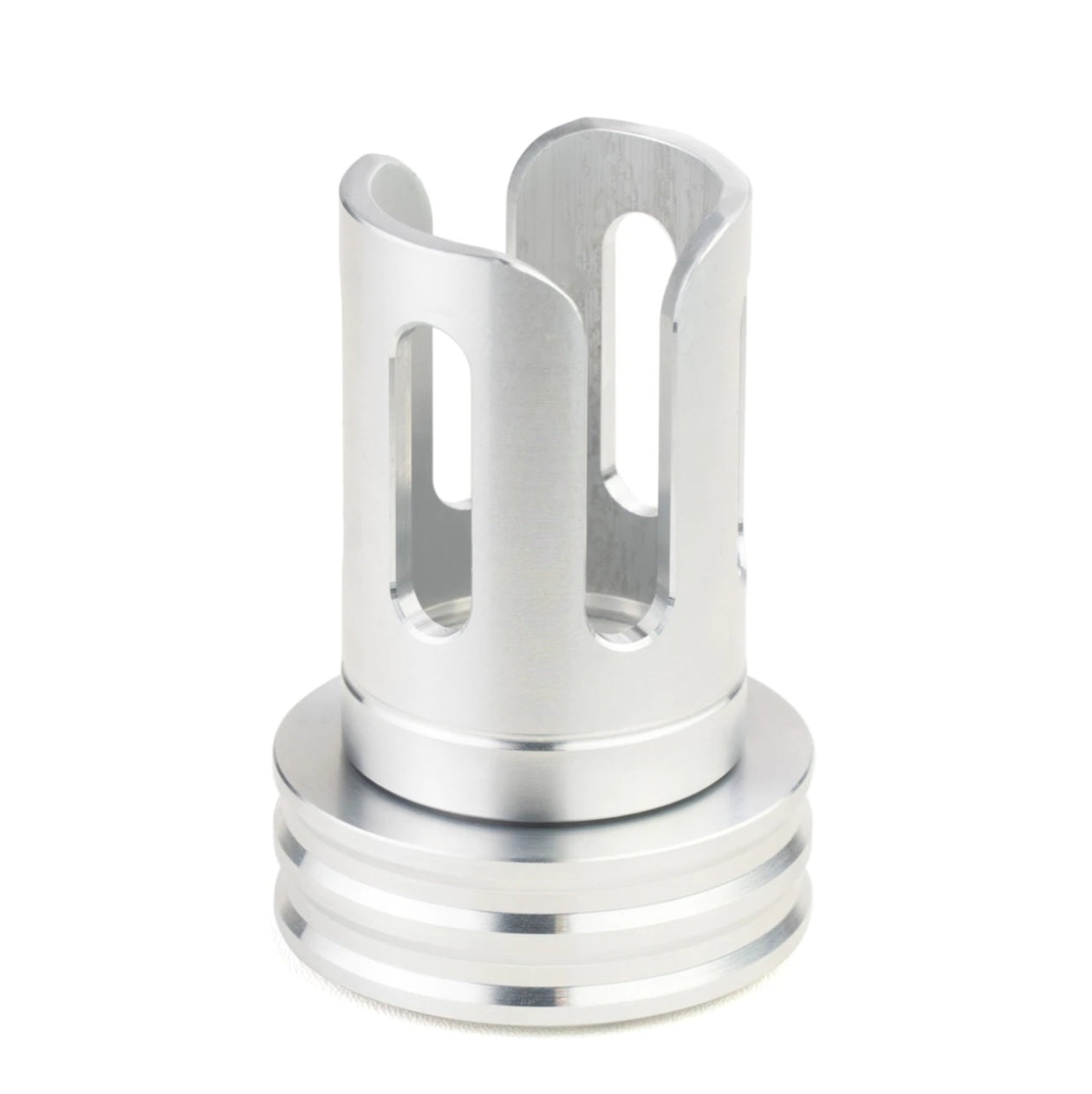 Secure your Flowerpot Head!

*If you will be using this on an existing CH stand, pick the curved adapter. Heat Post needed to attach to stand and Sold Separately.

This new heat shield works along side the Insulated Heat Post to ensure the Flowerpot Head (B1, B2 or Injector) is safely kept and out of easy reach. This shield is milled from 6061 aluminum tubing to minimize waste and make the process more efficient.