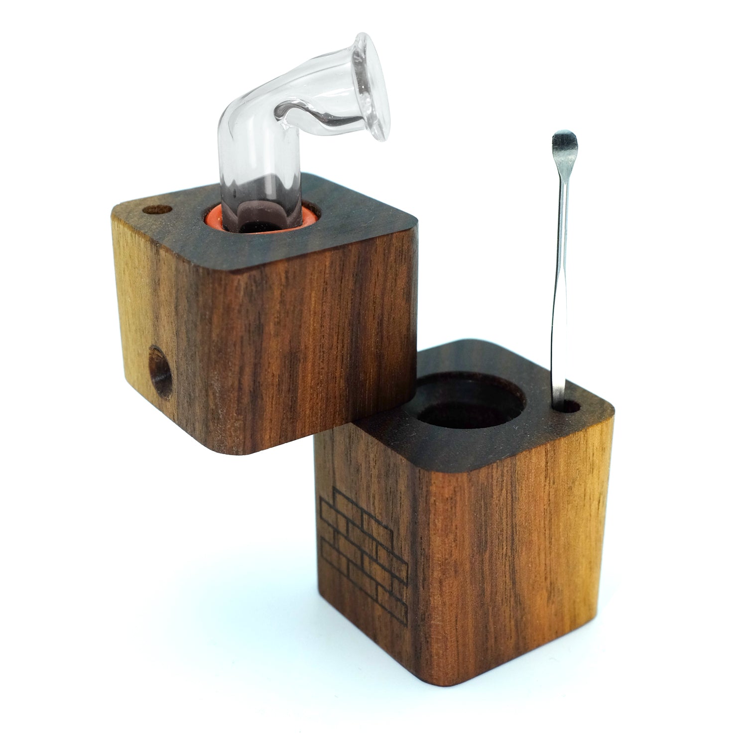 The Twist by Sticky Brick Labs is a versatile thermal extractor that can be butane torch-powered or used with a heated injector to pair with your favorite water piece.

The Twist is proudly Hand Made in the USA here in North Carolina. The lumber is sourced locally from vendors that prioritize sustainability and top quality. Our glass parts are made in-house using the highest quality scientific German glass.