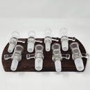 Made specifically for 19mm input injector style vapes! These V2 Injector Chambers (Rod instead of tab handle + glass and screen deck options) work with all injector style ball units on the market including the DC Elev8R, TiTi, Pinky, B0, B1, B2, F16 Lethal Injector, Hot Rod, Terp Torch, Freight Train, Qaromashop (some have reported fitment issues with the Taroma lite but the others seem to work) and others.