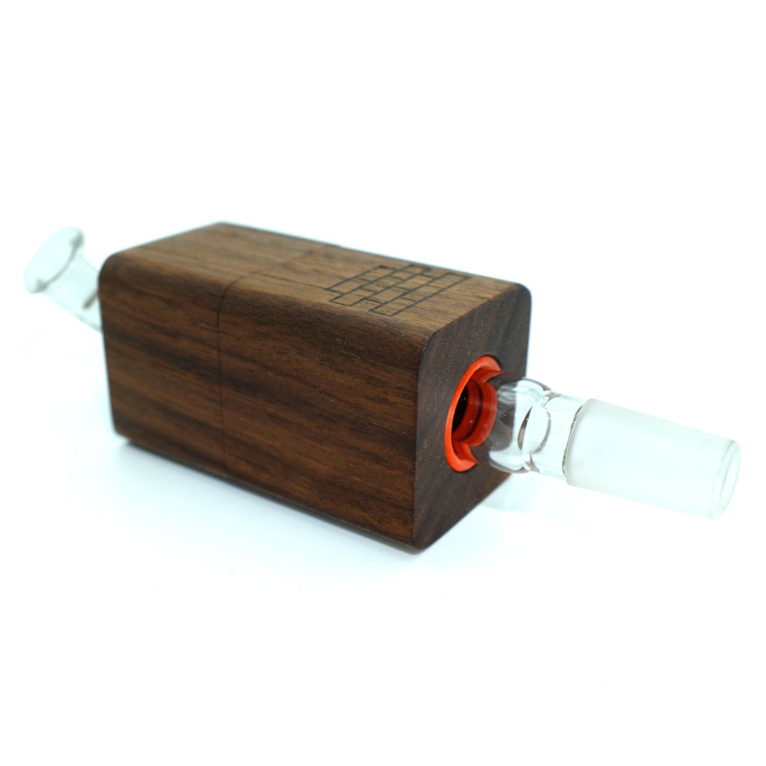 The Twist by Sticky Brick Labs is a versatile thermal extractor that can be butane torch-powered or used with a heated injector to pair with your favorite water piece.

The Twist is proudly Hand Made in the USA here in North Carolina. The lumber is sourced locally from vendors that prioritize sustainability and top quality. Our glass parts are made in-house using the highest quality scientific German glass.