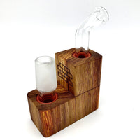 The smallest and lowest-priced device has been redesigned based on customer feedback. The Flip Brick is available in Walnut, Cherry, Rock Maple, and Black Limba, and is a direct WPA for all your water or J-hook needs. Designed to sit upright to store or load, the device flips to attach to your glass.