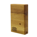 The Sticky Brick Junior is our butane-powered portable. Measuring 4.5 inches tall, 3 inches wide, and 1 inch thick, it will fit right in your pocket or bag to take on the go. The protective cap secures with the same extra-strong, rare earth magnets that we use in all of our devices. As with all of our Sticky Bricks, the wooden body and the glass are worked by hand right here in our workshop.