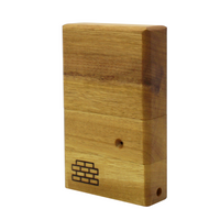 The Sticky Brick Junior is our butane-powered portable. Measuring 4.5 inches tall, 3 inches wide, and 1 inch thick, it will fit right in your pocket or bag to take on the go. The protective cap secures with the same extra-strong, rare earth magnets that we use in all of our devices. As with all of our Sticky Bricks, the wooden body and the glass are worked by hand right here in our workshop.