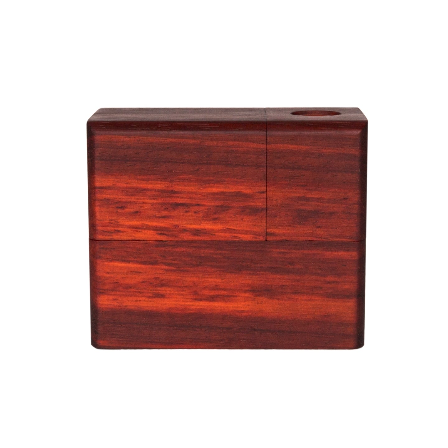 The Sticky Brick Maxx is available in a variety of wood choices. Ships with a torch, 18mm female, 18mm male, and 14mm male whip connectors along with 16” of silicone whip tubing, 18mm female dry mouthpiece, 6-pack of screens, carb corks, an extra jar cork, and led tweezers. Now ships with two Restrictor Discs.