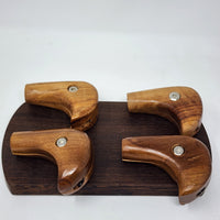 Handmade in the Southeast United States these are made to fit normal Auber and Cannabis Hardware coils. May work with others if modified.

Hickory has a big range of color and grain which is why we took a special photo of those. If you have preference on the color variation you can request in the order notes and we will do our best to accommodate.

*Requires Alan wrench to install to coil. Not included.