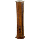 Incense Burner - Octagonal Wooden Tower Incense Burner By Prabhuji's Gifts 701-41