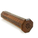 Incense Burner - Octagonal Wooden Tower Incense Burner By Prabhuji's Gifts 701-41