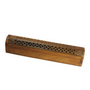 Incense Burner -  Wooden Box w/ Storage By Prabhuji's Gifts 101-15