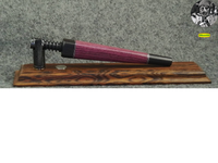 Square in Purple Heart / African Blackwood w/ Aluminum Accents by PhattPiggie