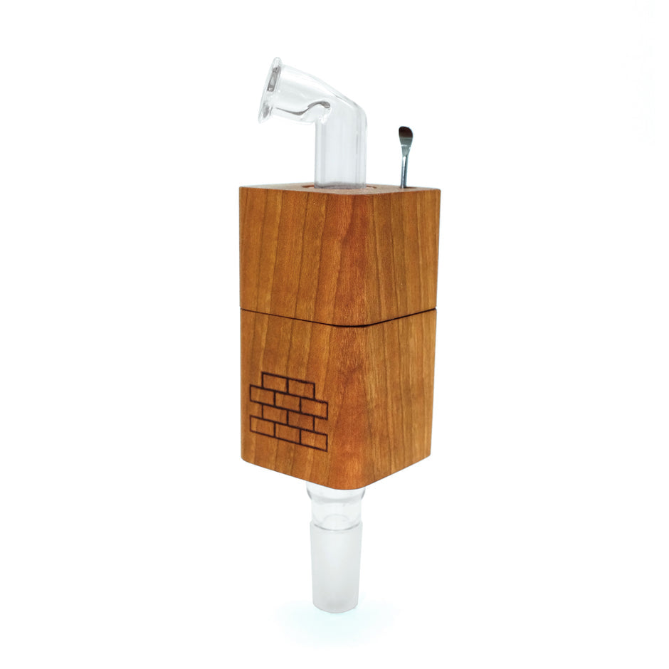 The Twist by Sticky Brick Labs is a versatile thermal extractor that can be butane torch-powered or used with a heated injector to pair with your favorite water piece.

The Twist is proudly Hand Made in the USA here in North Carolina. The lumber is sourced locally from vendors that prioritize sustainability and top quality. Our glass parts are made in-house using the highest quality scientific German glass.