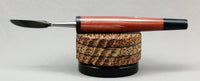 Dabber in Coral Acrylic Cone w/ Black Ends by PhattPiggie