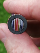 Dabber in Rainbow Acrylic w/Black Fin Ends by PhattPiggie