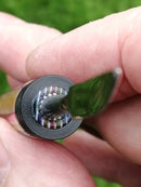 Dabber in Rainbow Acrylic w/Black Fin Ends by PhattPiggie